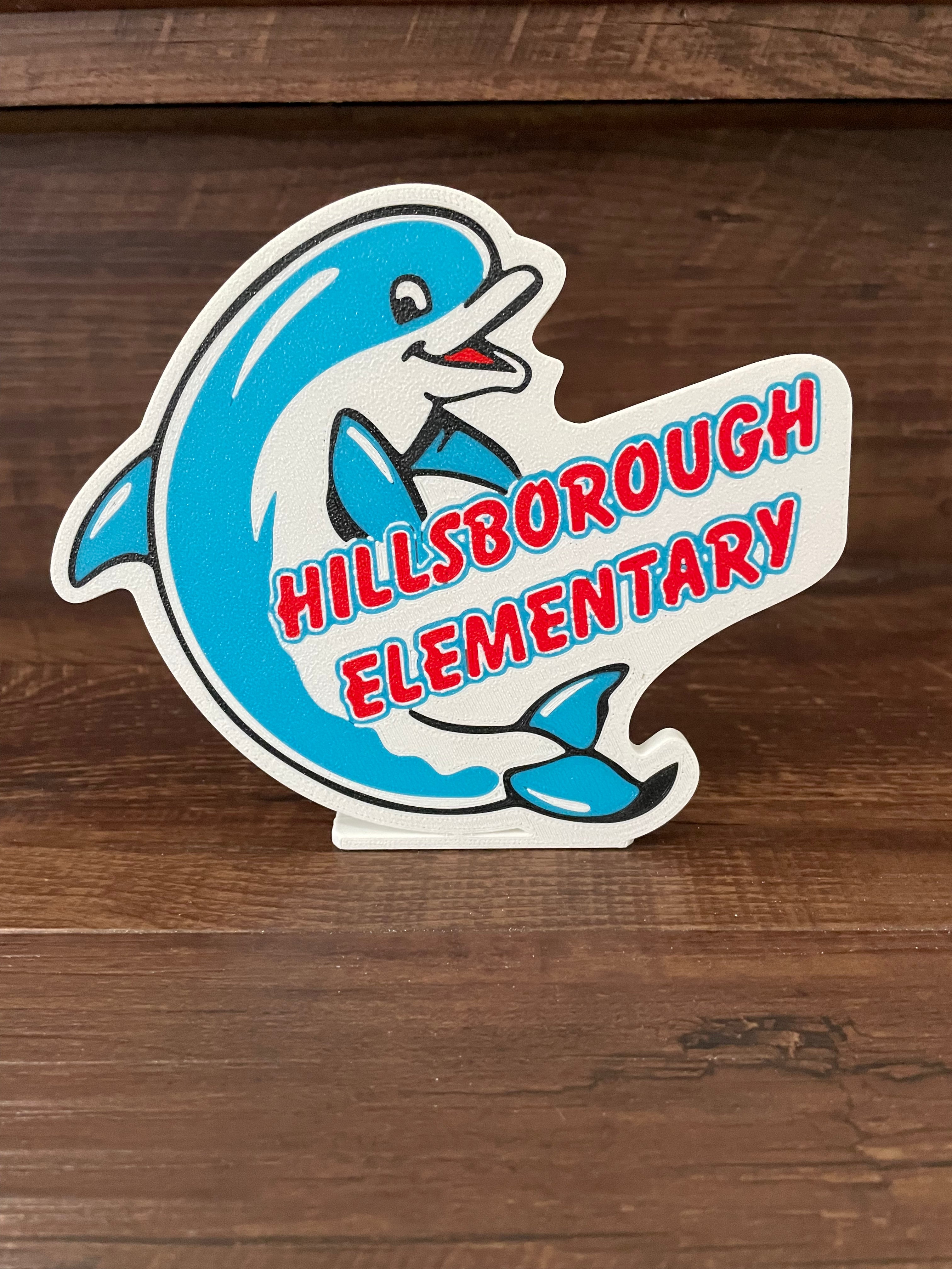 Hilborgugh dolphin mascot