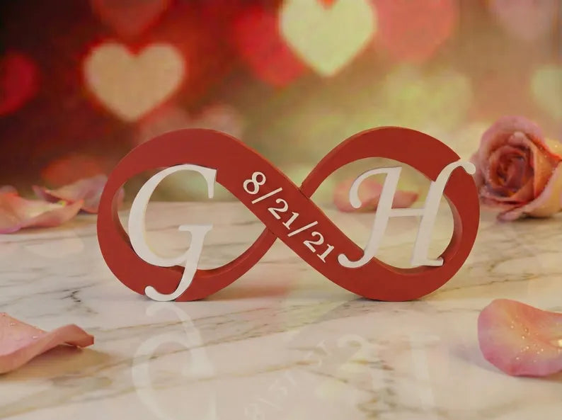 Personalized 3D Printed Valentine's Gift | Custom Color Desk Decor