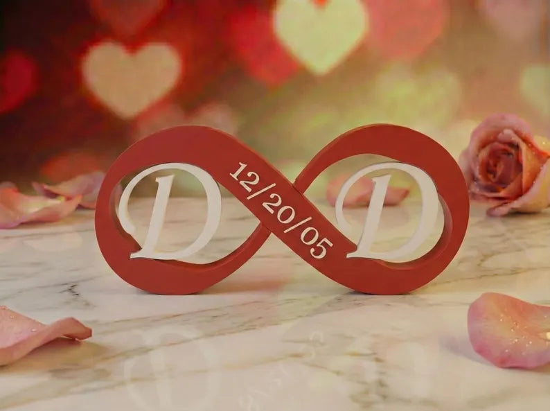 Personalized 3D Printed Valentine's Gift | Custom Color Desk Decor