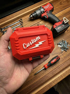 Personalized Milwaukee Style Storage Box | 3D Printed Mini Tool Case | Custom Name Small Parts Organizer